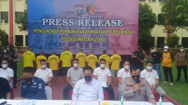 Subdit III Jatanras Polda Sumut Ringkus 8 Pelaku Pembunuhan Sadis
