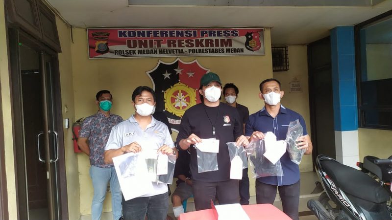 Polsek Medan Helvetia Ringkus Pelaku Curanmor di Jalan Beringin