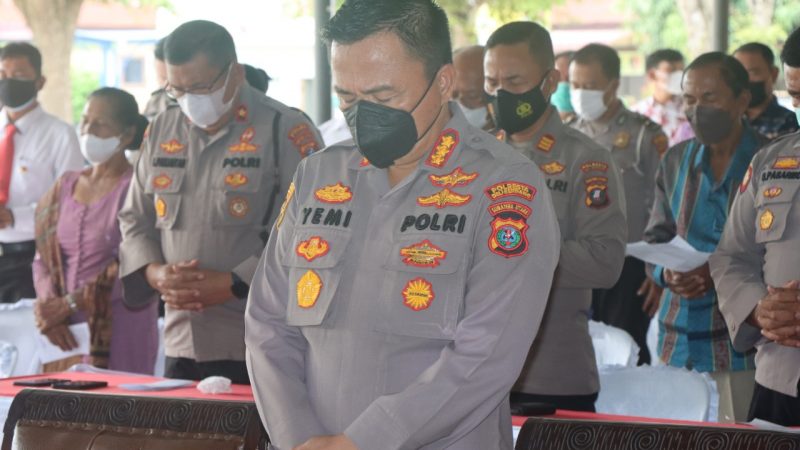 Penuh Kesederhanaan, Polresta Deli Serdang Gelar Ibadah Natal Tahun 2021