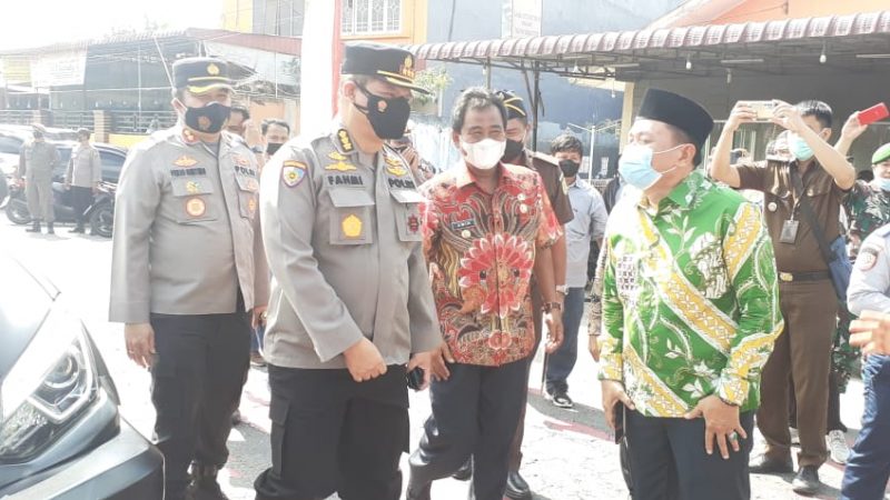 Kapolres Binjai Terima Kunjungan Kapolda Sumut Saat Pantau Vaksinasi Anak
