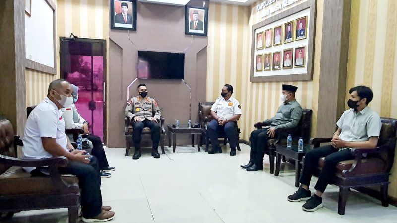 Kapolresta Deli Serdang Sambut Audensi Komisioner Bawaslu Kabupaten