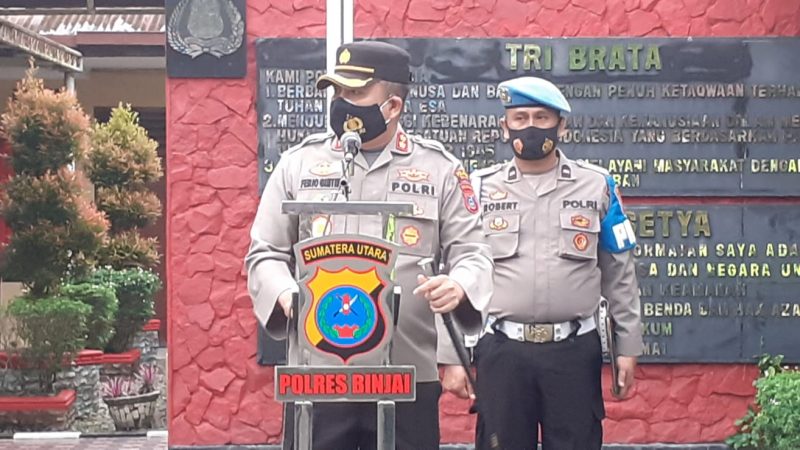 Kapolres Binjai Pimpin Apel Kesiapan Kunjungan Presiden RI