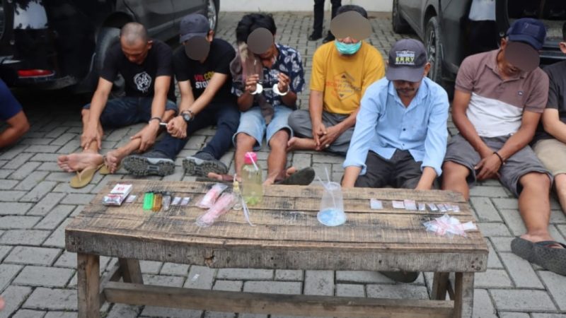 OPS Antik Toba 2022, Sat Narkoba Polresta Deli Serdang GKN di Kelurahan Pekan Tanjung Morawa