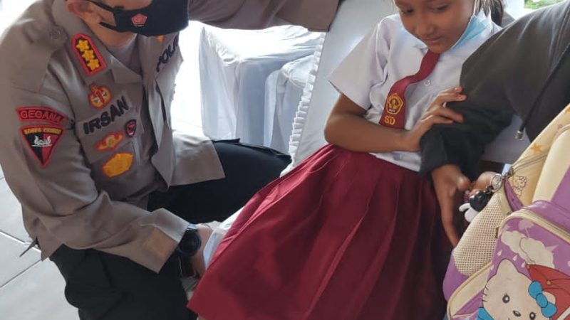 Kapolresta Deli Serdang Tinjau Gerai Vaksin Di Polsek Tanjung Morawa