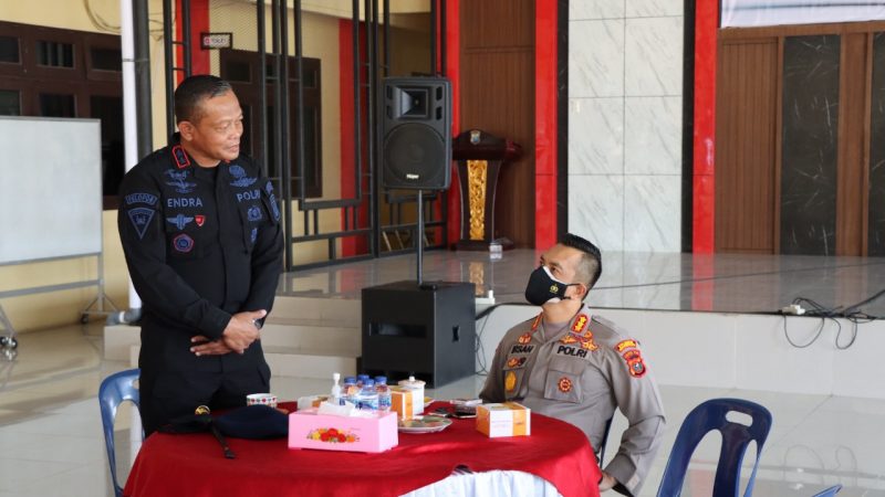 Kapolresta Deli Serdang Sambut Kunjungan Silaturahmi Danyon B Pelopor Tebing Tinggi