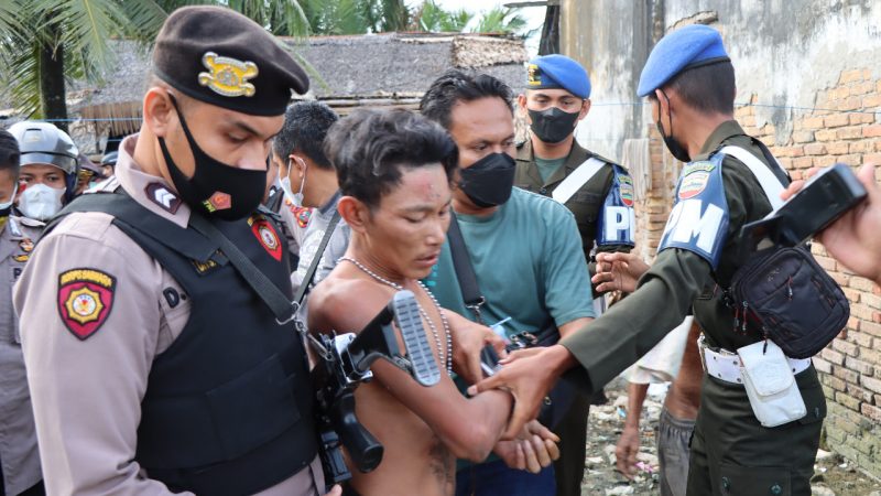 Polresta Deli Serdang GKN di Desa Rantau Panjang Pantai Labu, 7 Orang Pecandu Sabu Diringkus