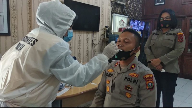 Polsek Medan Timur Swab Antigen Personel Agar Tetap Sehat Jalankan Tugas