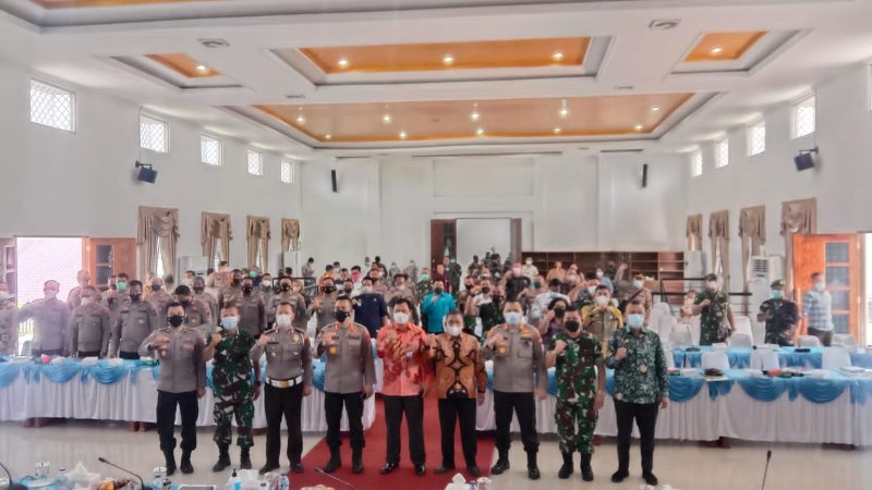 Kapolresta Deli Serdang Hadiri Rakor Pelaksanaan Tahapan Penyelenggaraan Pilkades Serentak Gelombang I Tahun 2022