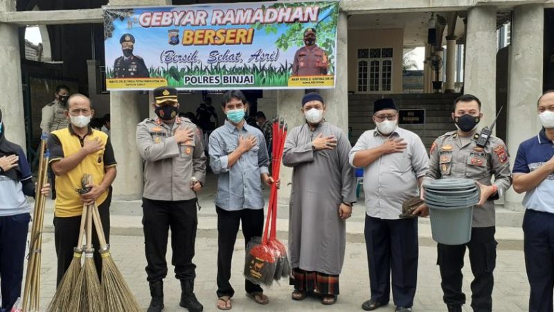 Polres Binjai Gelar Giat Ramadhan Berseri dan Safari Vaksin di 3 Lokasi Berbeda