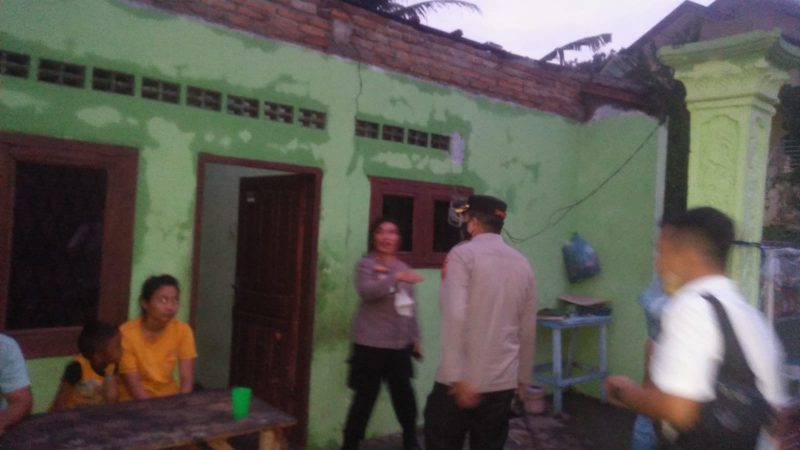 Kapolres Binjai Tinjau Langsung Korban Angin Puting Beliung