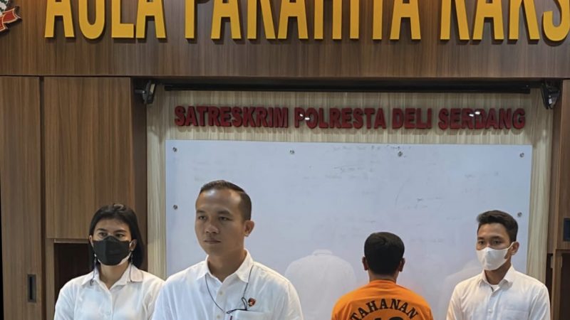 Dua Kali Setubuhi Anak Kandung, Ayah Bejat “Dijemput” Polresta Deli Serdang