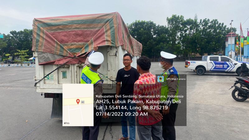 Antisipasi PMK, Polresta Deli Serdang Lakukan Penyekatan Angkutan Ternak