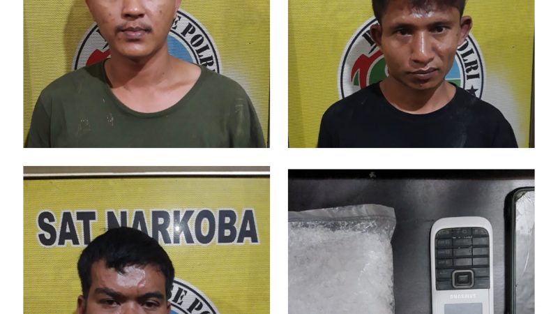 Dikibusi, Pengedar Beserta Pecandu Sabu Kompak Diringkus Polres Binjai