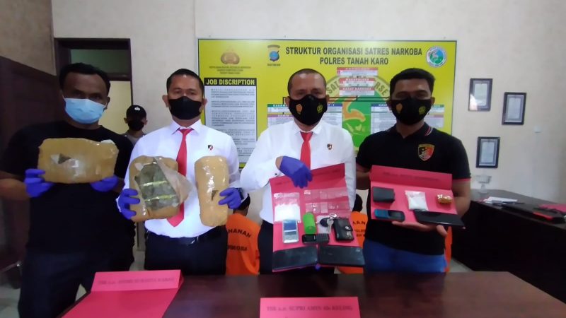 Sepekan, Polres Karo Berhasil Ringkus 6 Pengedar Narkotika