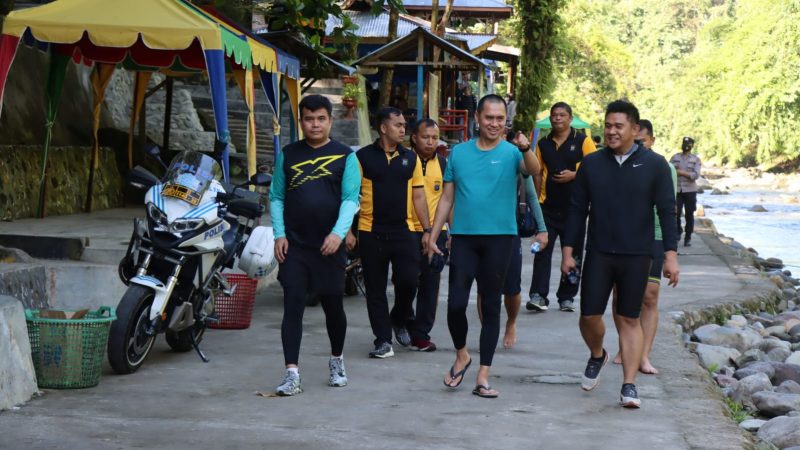 Kapolres Binjai Dampingi Wakapolda Sumut Gowes Santai