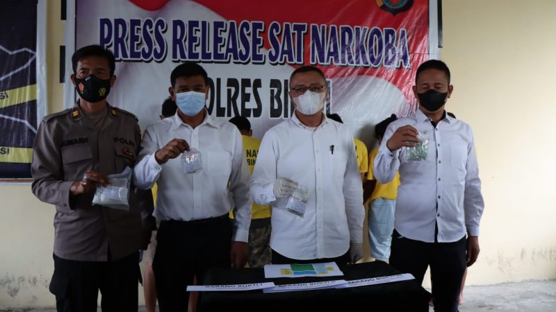 Polres Binjai Release Pengungkapan Kasus Jaringan Narkotika Antar Lintas Provinsi