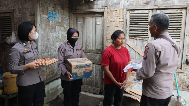 Harga BBM Naik, Polres Binjai Salurkan Bansos Bagi Warga Kurang Mampu