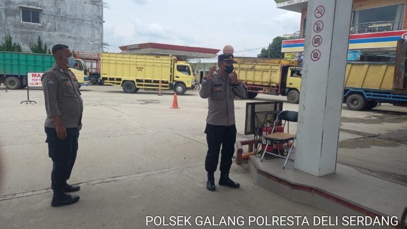Polsek Galang Patroli dan Monitoring Ketersediaan BBM