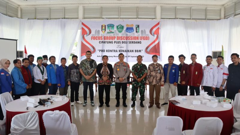 Polresta Deli Serdang dan Pemkab Adakan FGD Bersama Organisasi Kemahasiswaan Cipayung Plus