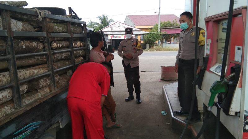 Pastikan Stok BBM Tercukupi, Polsek Pagar Merbau Patroli dan Monitoring di SPBU