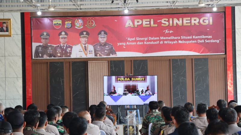 Polresta Deli Serdang Ikuti Apel Sinergi Bersama Instansi Terkait