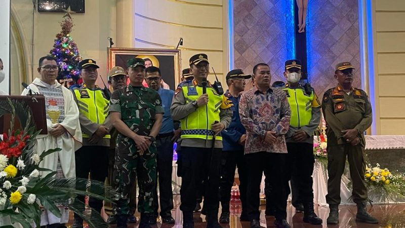 Pastikan Situasi Natal Aman, Forkopimda Kabupaten Deli Serdang Sambangi Gereja