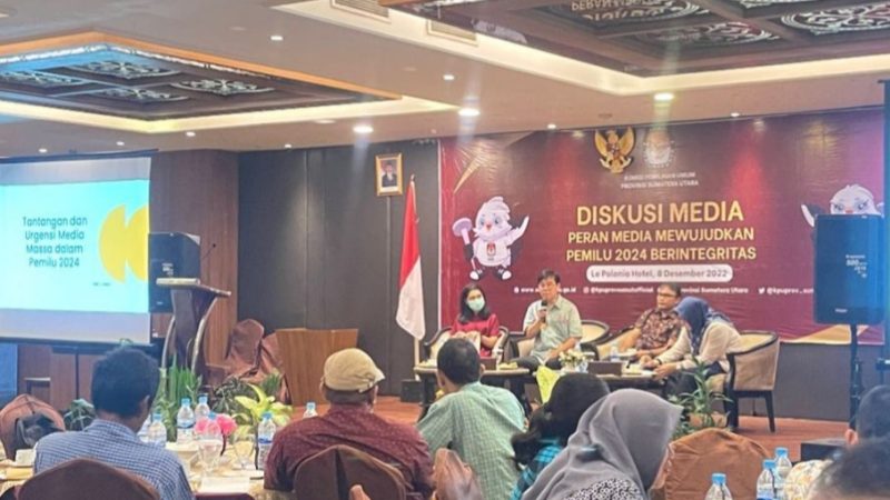 KPU Provinsi Sumut Gelar Diskusi “Peran Media Mewujudkan Pemilu 2024 Berintegritas”