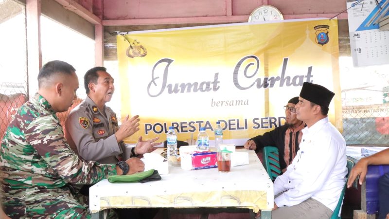 Polresta Deli Serdang Gelar Jumat Curhat dan Tampung Aduan Masyarakat