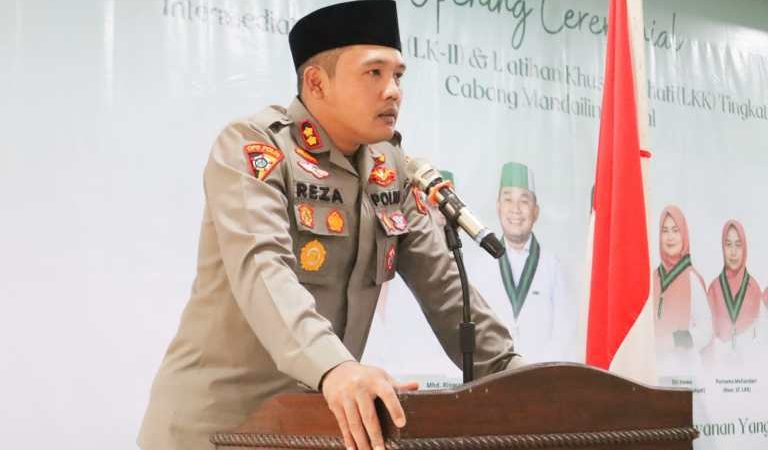 Kapolres Madina Hadiri Acara Latihan Kader II dan LKK HMI Tingkat Nasional