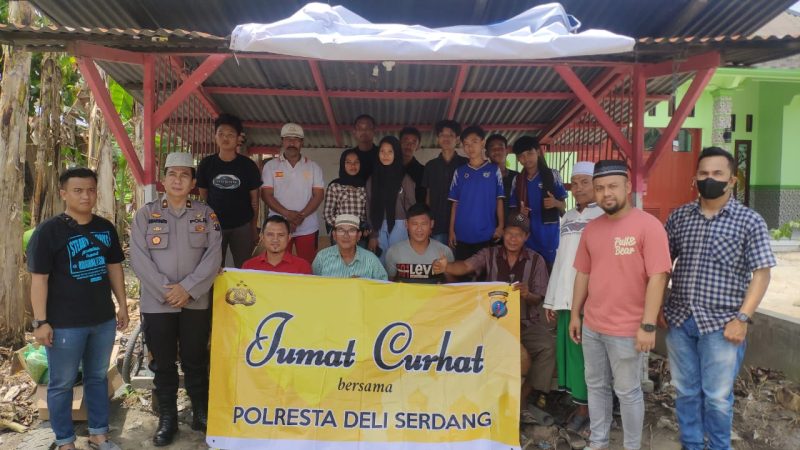 Polresta Deli Serdang Dengarkan Keluhan Masyarakat Melalui Kegiatan Jumat Curhat