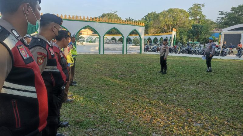 Polresta Deli Serdang Gelar Pengamanan Tabligh Akbar UAS di Masjid Agung Pemkab