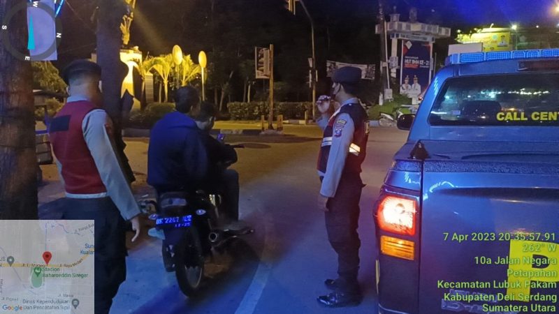 Polresta Deli Serdang Gelar Patroli Sahur On The Road