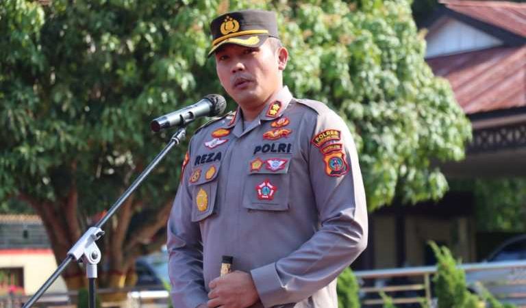 Kapolres Madina Pimpin Apel Pagi Perkembangan Situasi Kamtibmas