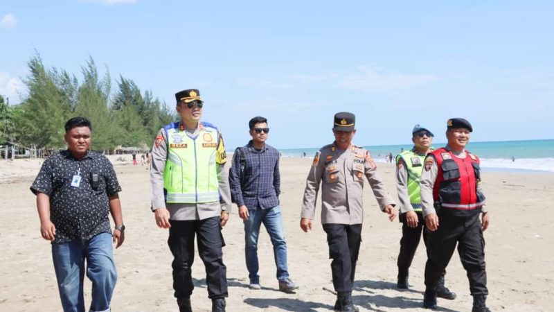 Kapolres Madina Cek Tempat Wisata di Pantai Barat