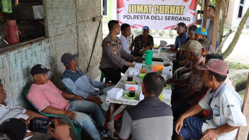 Polresta Deli Serdang Dengarkan Keluhan Warga Dalam Program Jumat Curhat