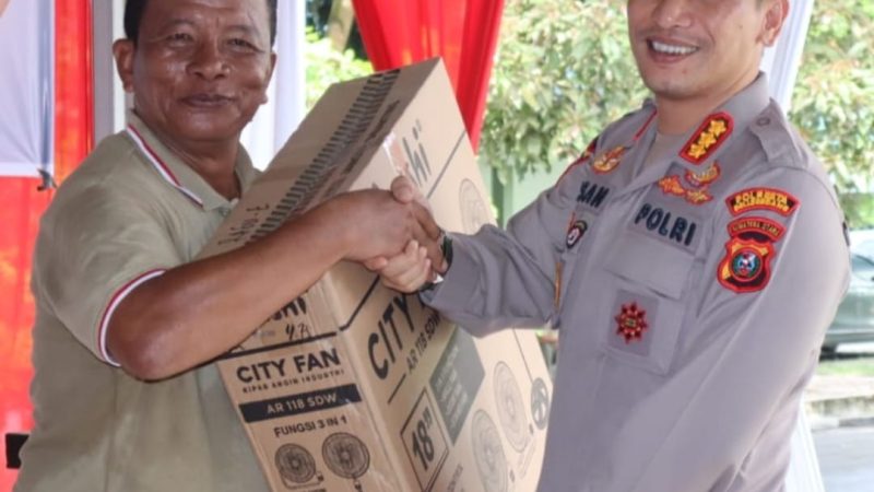 HUT ke-61 Korem 022/PT, Kapolresta Deli Serdang Hadiri Fun Bike Bersama TNI