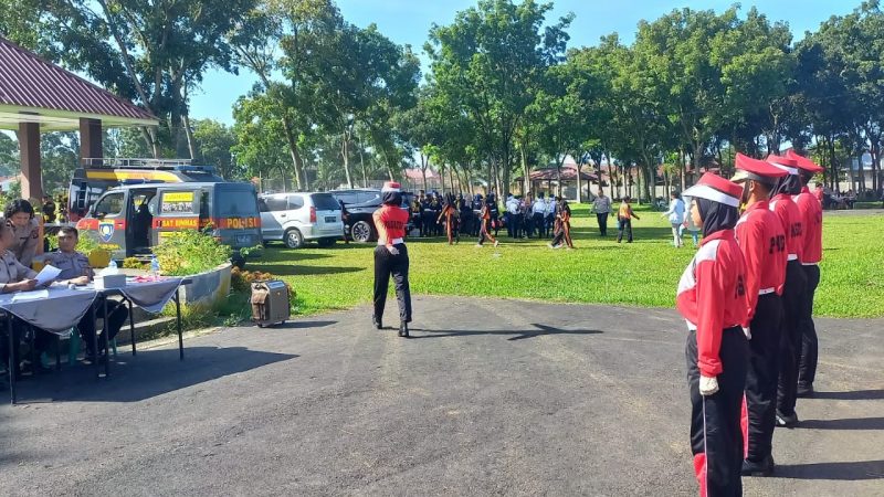 Meriahkan HUT Bhayangkara ke 77, Polres Binjai Gelar Lomba PBB Tingkat SMP dan SMA