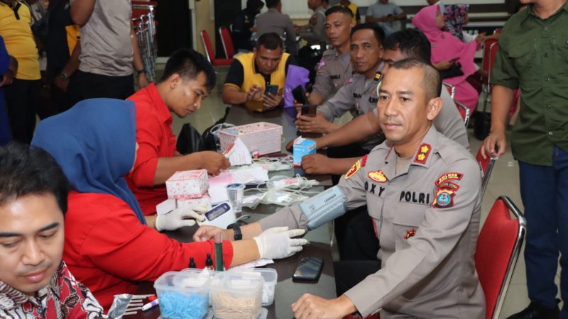 HUT Bhayangkara ke-77, Polres Sergai Gelar Donor Darah