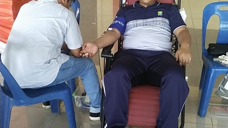 Sambut HUT Bhayangkara ke-77, Polresta Deli Serdang Gelar Donor Darah