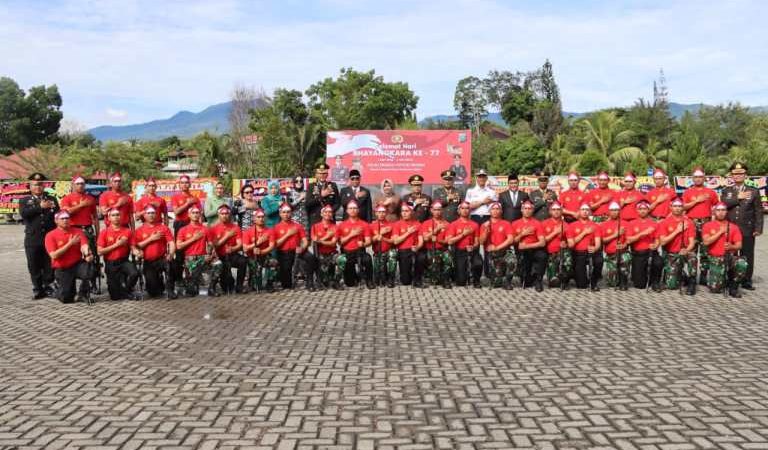 Peringati HUT Bhayangkara ke 77, Polres Madina Gelar Upacara