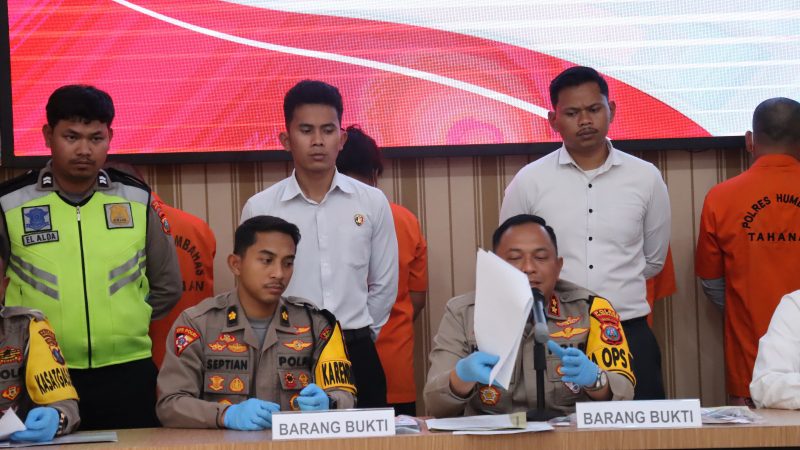 Polres Humbahas Rilis Pengungkapan Kasus Sabu dan Tabrak Lari