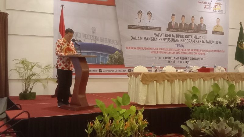 Buka Raker ke 5 DPRD Kota Medan Tahun 2023, Hasyim Ingin Pastikan Masyarakat Dapat Akses Pelayanan Mudah