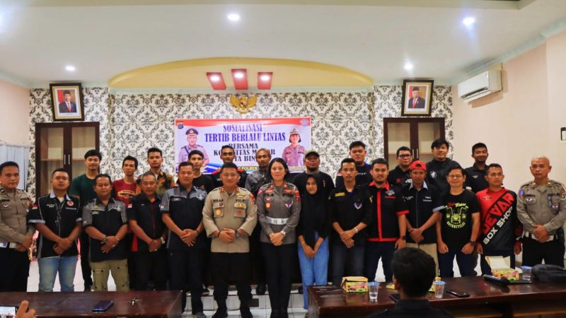 Kapolres Binjai Ajak Komunitas Motor Untuk Jaga Kamtibmas Bersama