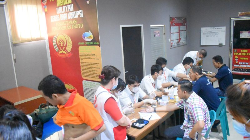 Rutan Labuhan Deli Bersama Yayasan Maha Karuna Gelar Bakti Sosial Kesehatan Gratis