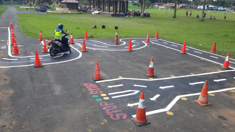 Satpas Polres Binjai Uji Coba Lapangan Praktek SIM Terbaru