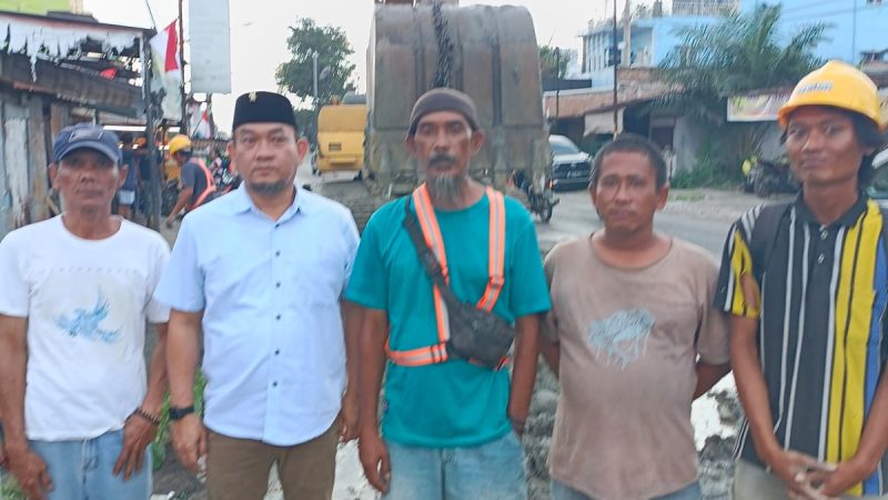 Warga Jalan Jermal 17 Protes, Pengerjaan Drainase Amburadul