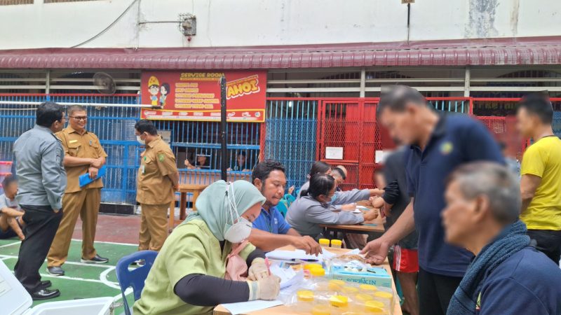 Antisipasi Penularan Penyakit Tuberculosis, Rutan Klas I Labuhan Deli Gelar Skrining ACF TBC Tahun 2023