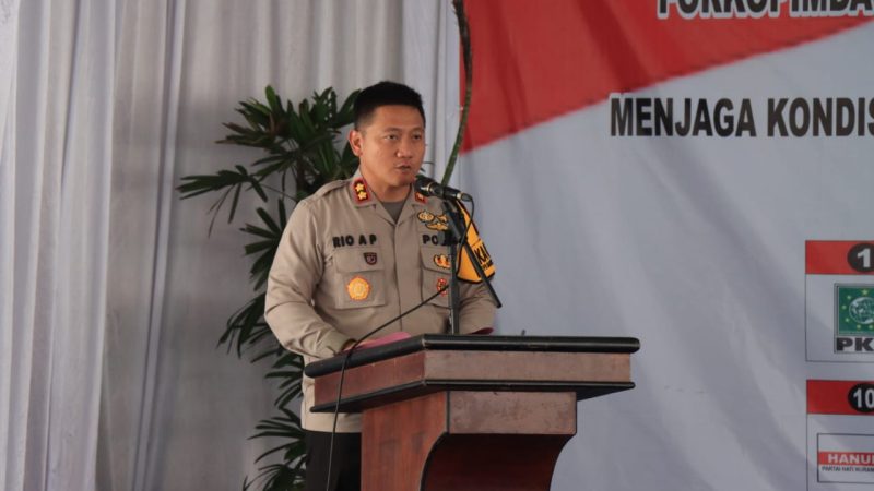 Polres Binjai Bersama Forkopimda Laksanakan Deklarasi Pemilu Damai Tahun 2024