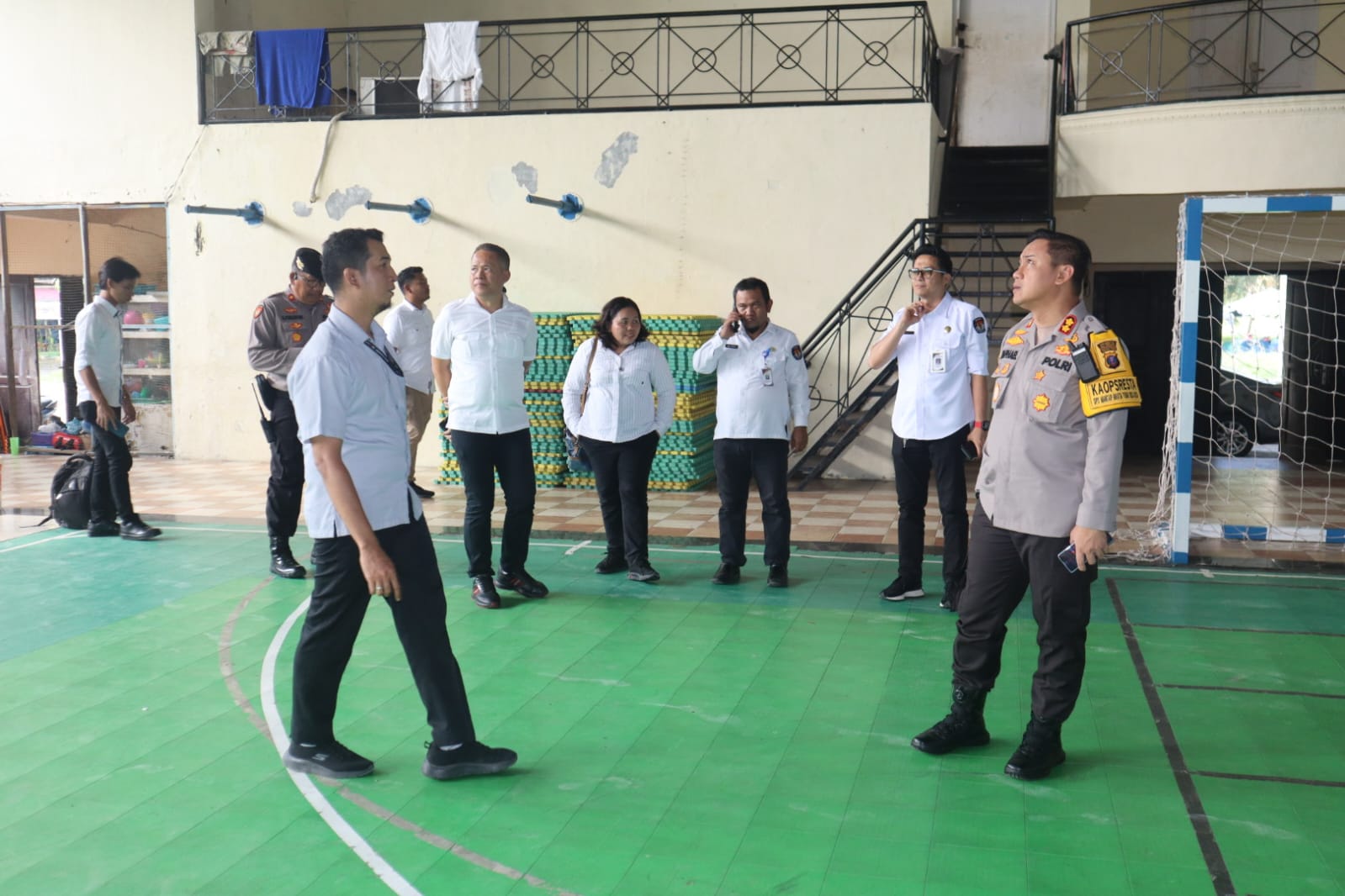 Kapolresta Deli Serdang Tinjau dan Cek Gudang Logistik KPU 