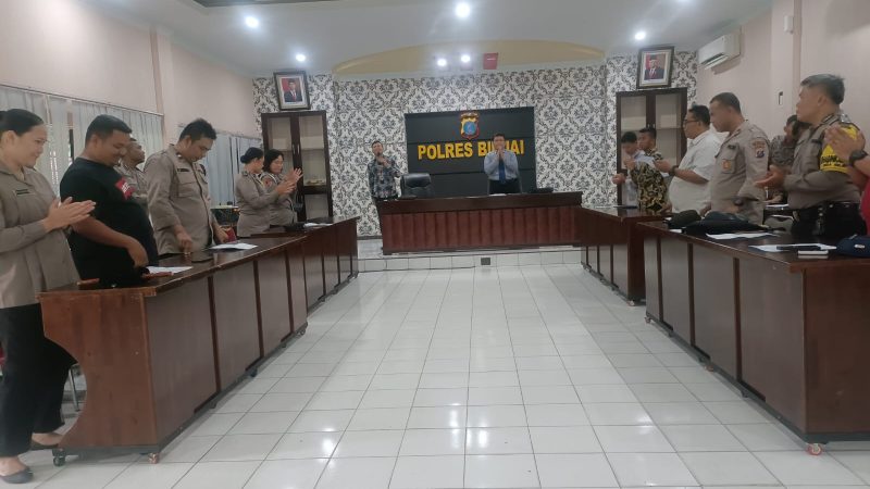 Polres Binjai Laksanakan Pembinaan Rohani dan Mental Kepada Personil